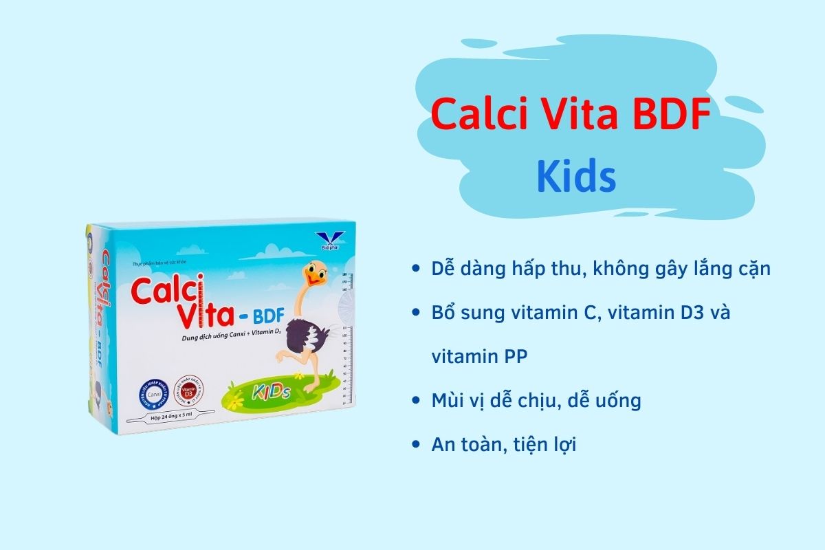 Ưu điểm của Calci Vita BDF Kids