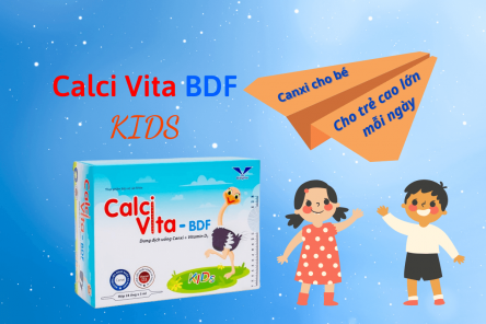 Calci Vita BDF Kids cho trẻ tăng chiều cao vượt trội