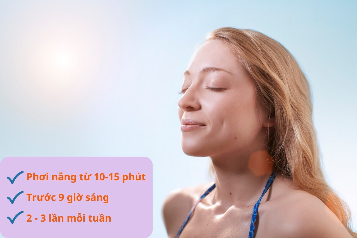 Bổ sung Vitamin D3 từ ánh nắng mặt trời