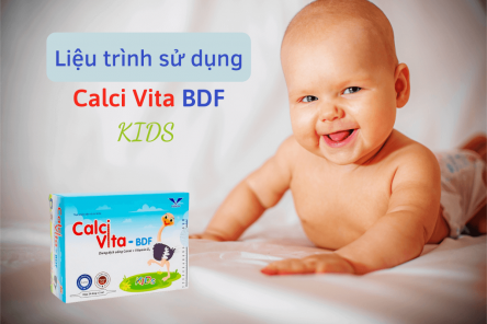Liệu trình sử dụng Calci Vita BDF Kids là bao lâu?
