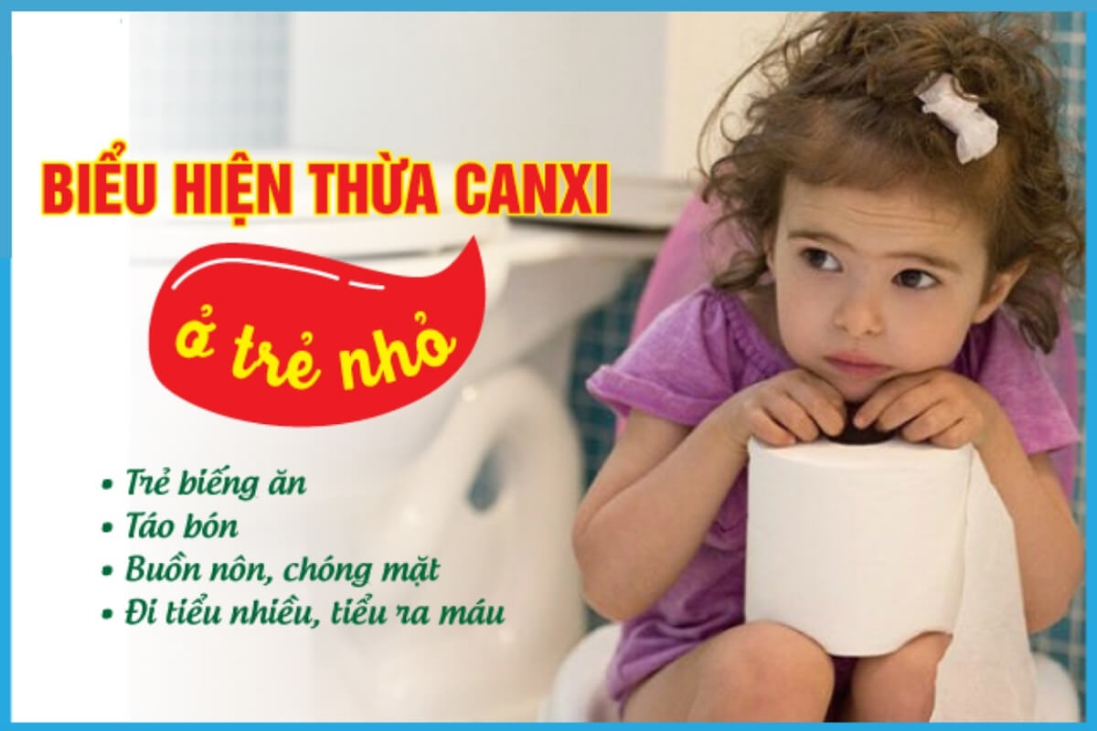 Ảnh hưởng khi thừa canxi ở trẻ