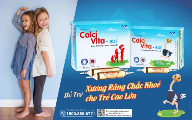 Calci Vita BDF Kids bổ sung canxi cho trẻ