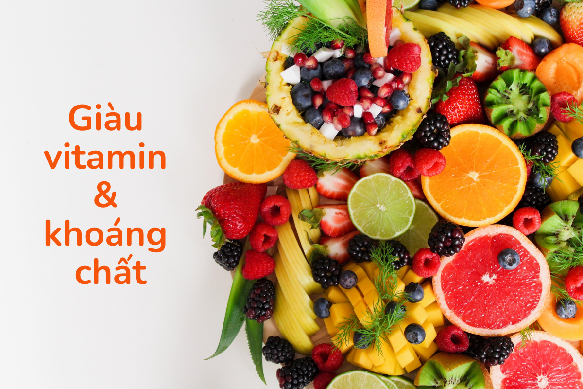 Bổ sung thực phẩm giàu vitamin và khoáng chất